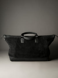 The Gramercy Weekender Bag - Black Suede