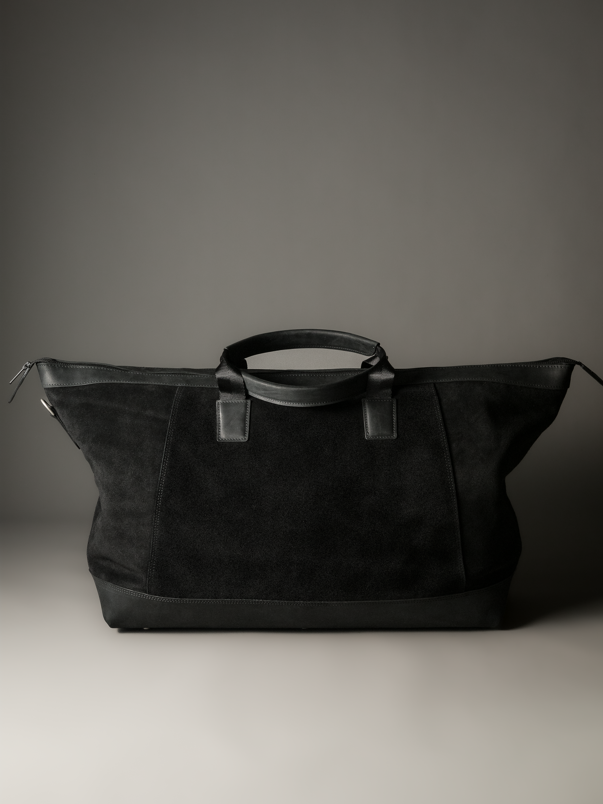 Gramercy Black Suede Weekender Bag (Limited to 3 Pieces)
