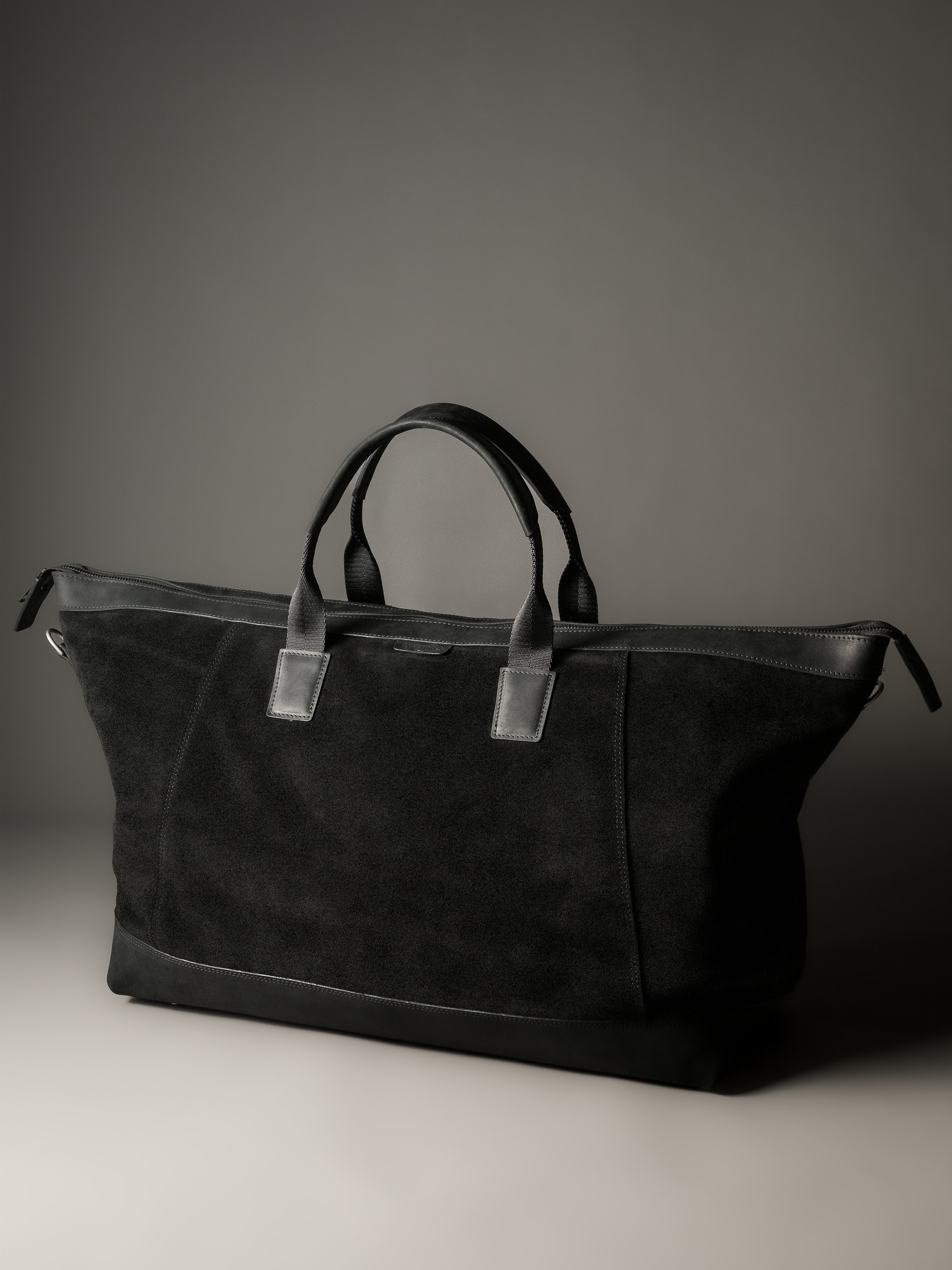 Gramercy Black Suede Weekender Bag (Limited to 3 Pieces)