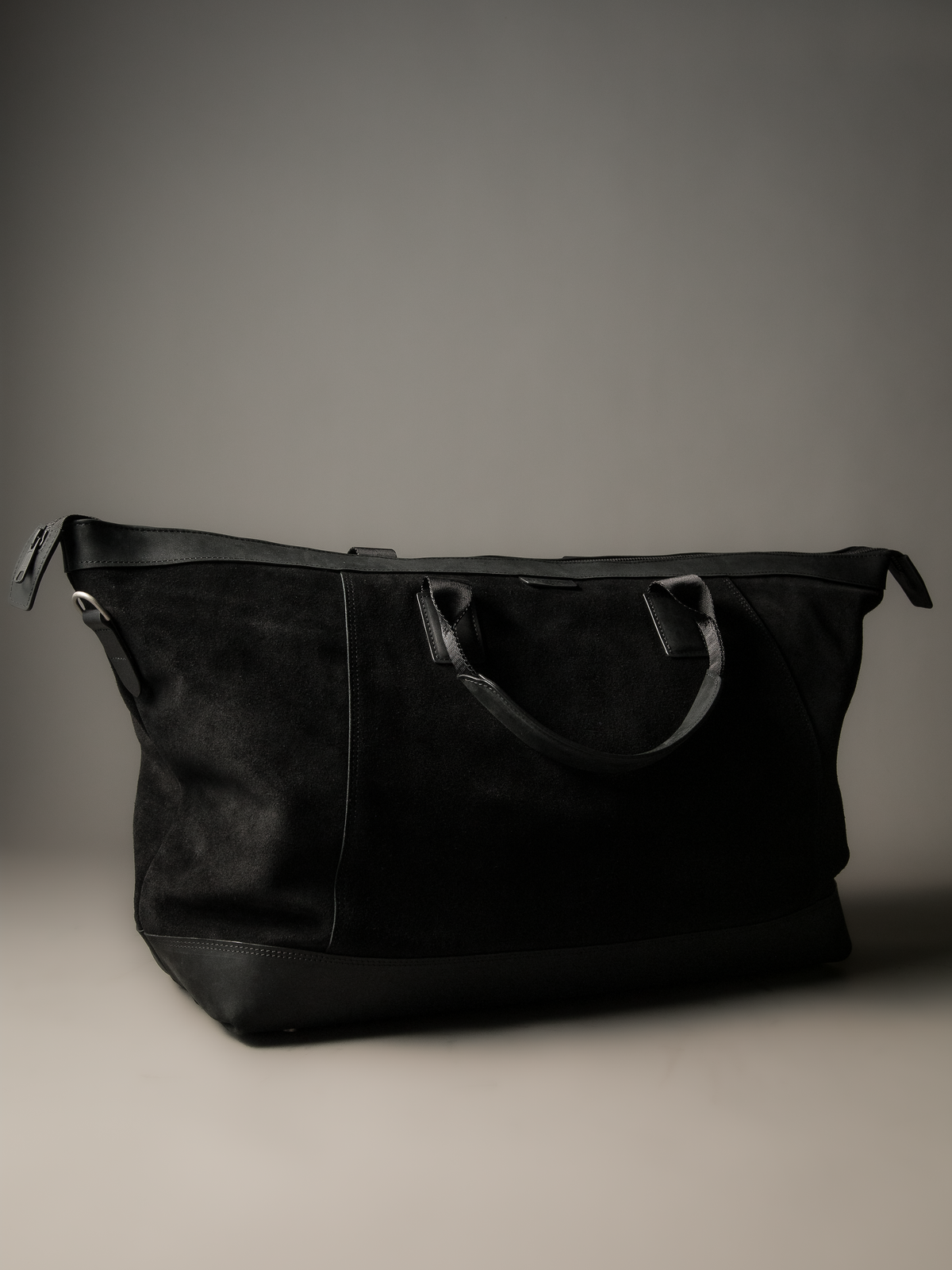 Gramercy Black Suede Weekender Bag (Limited to 3 Pieces)
