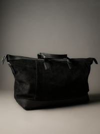 Gramercy Black Suede Weekender Bag (Limited to 3 Pieces)