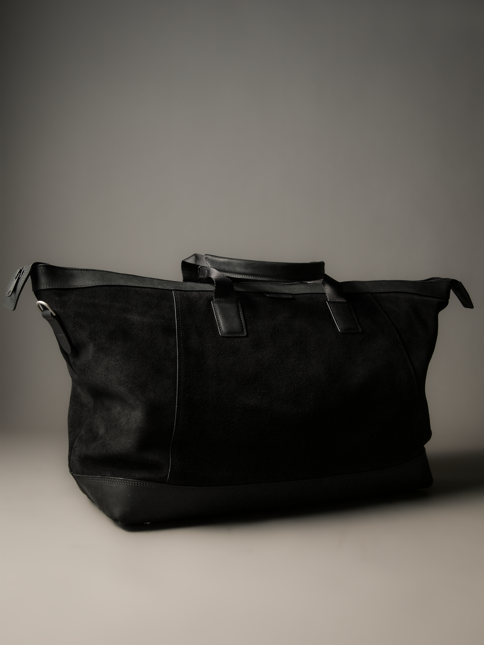 Gramercy Black Suede Weekender Bag (Limited to 3 Pieces)