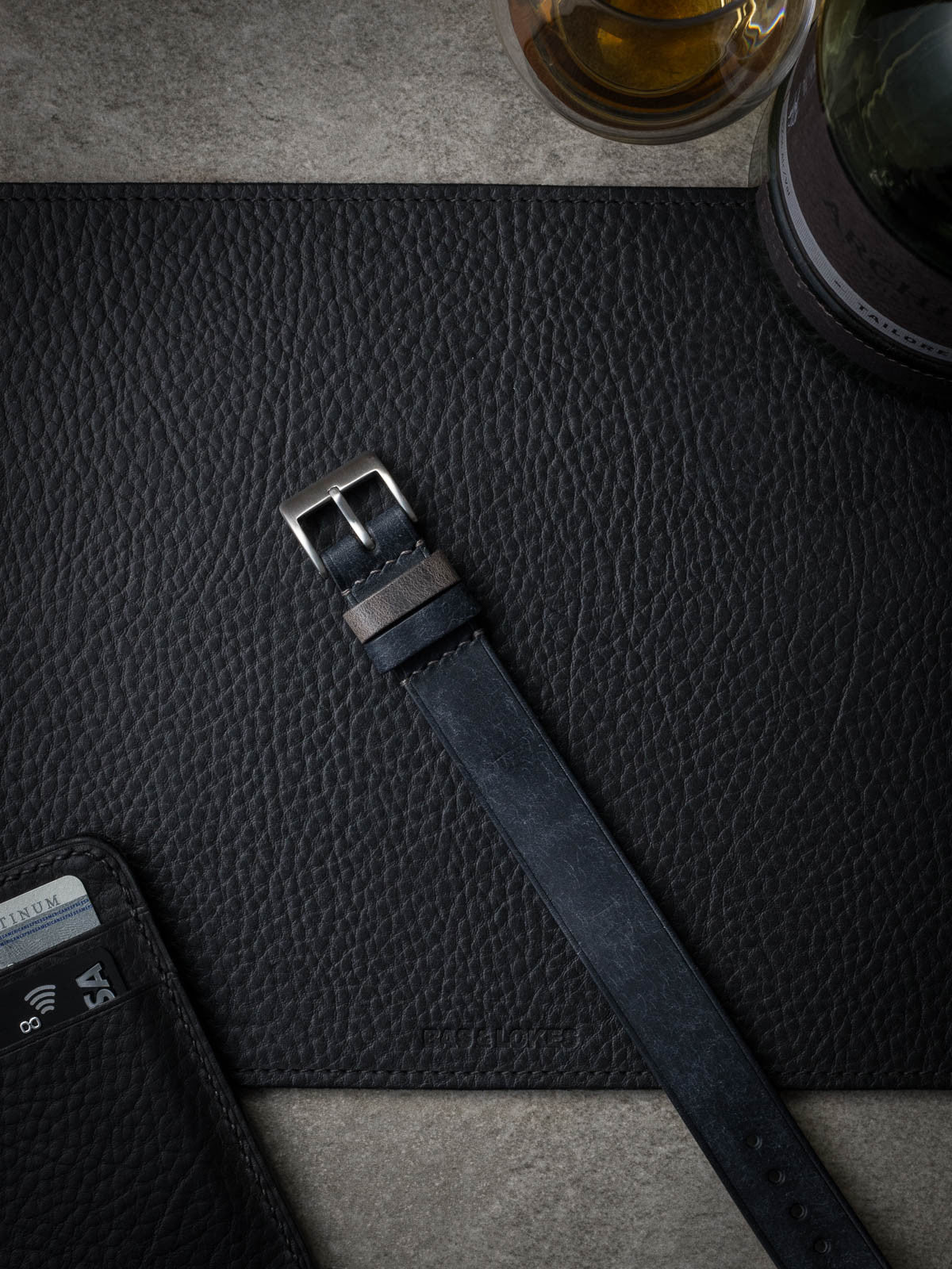 "Gunnar" Marine Blue Single Pass Watch Strap
