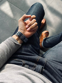 "Gunnar" Marine Blue Single Pass Watch Strap
