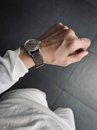 "Bill" Vintage Brown Leather Watch Strap