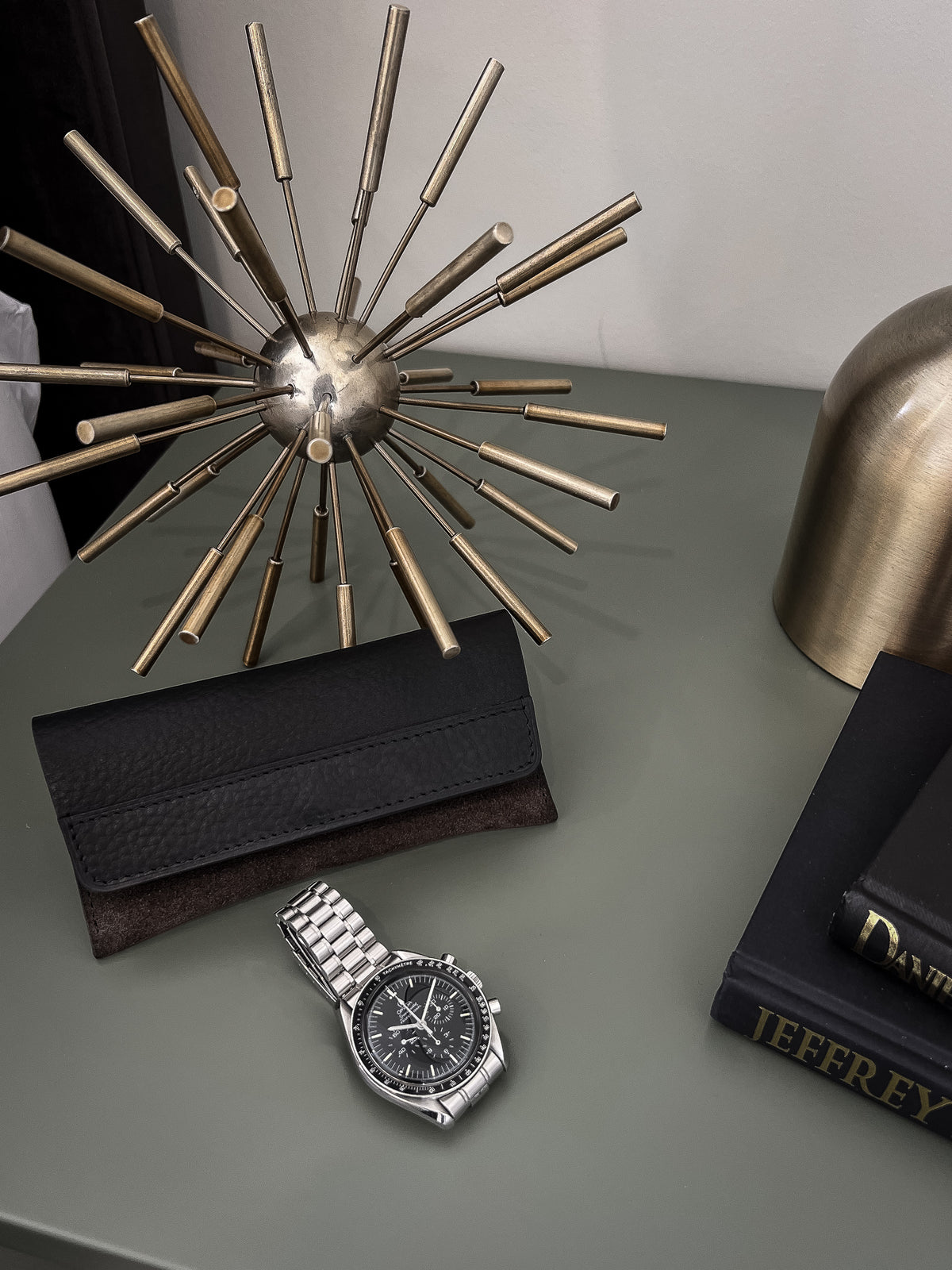 Lex Watch Pouch - Brown Suede