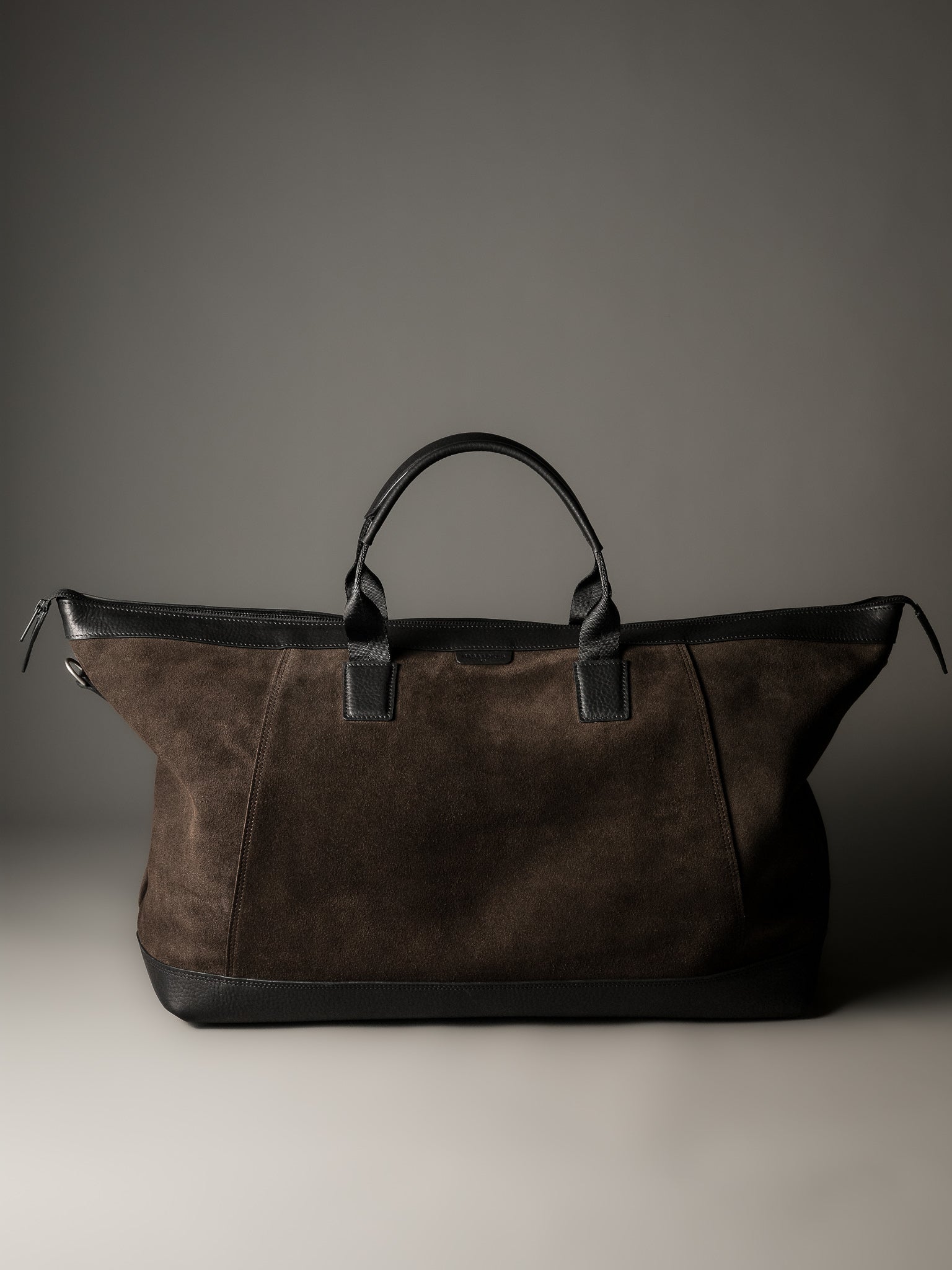 The Gramercy Weekender Bag - Brown Suede