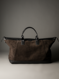 Gramercy Brown Suede Weekender Bag