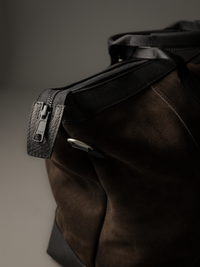 Gramercy Brown Suede Weekender Bag