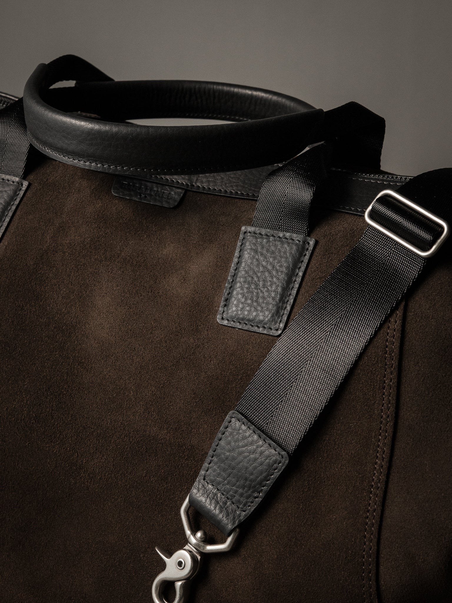 The Gramercy Weekender Bag - Brown Suede