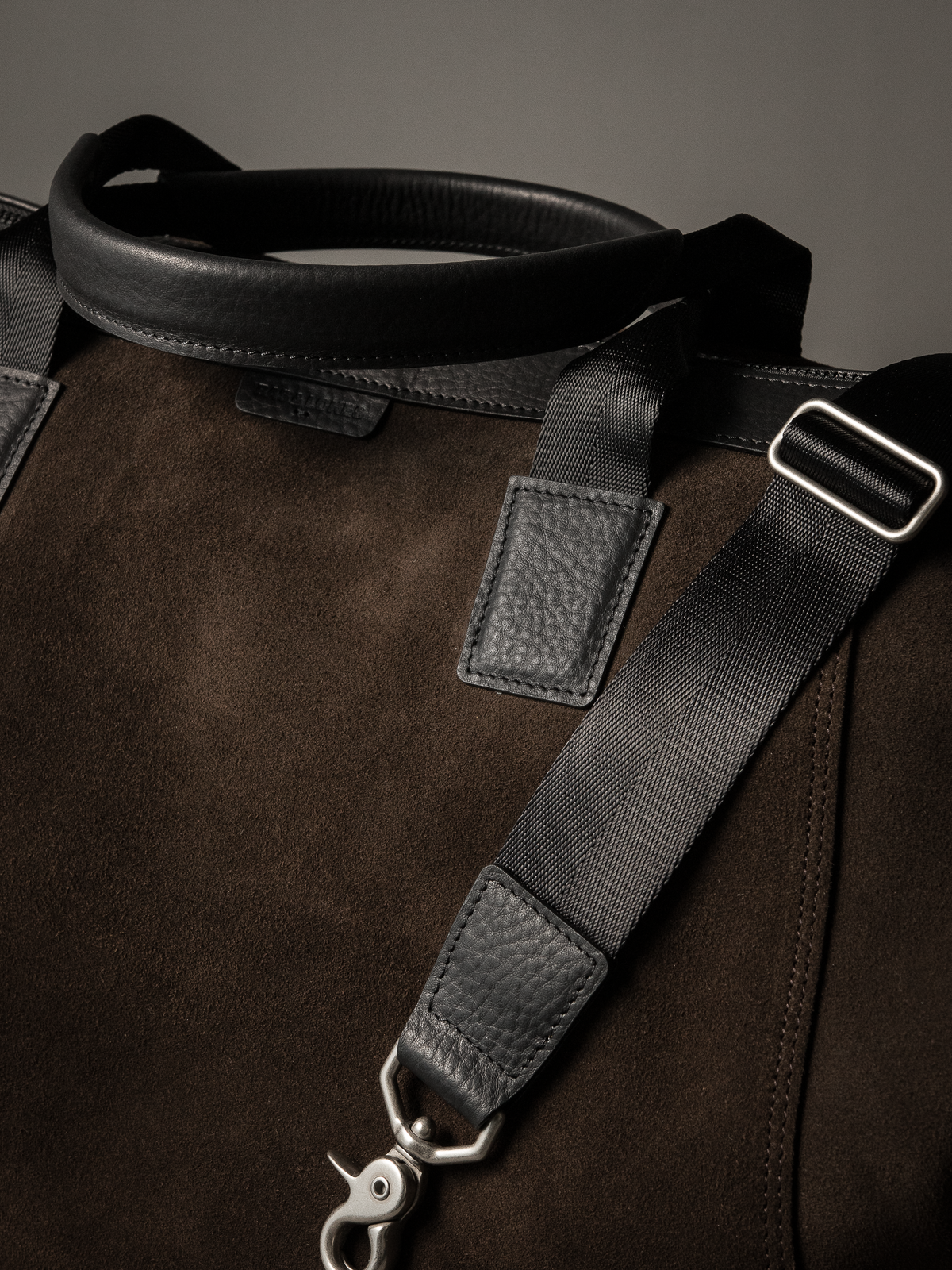 Gramercy Brown Suede Weekender Bag