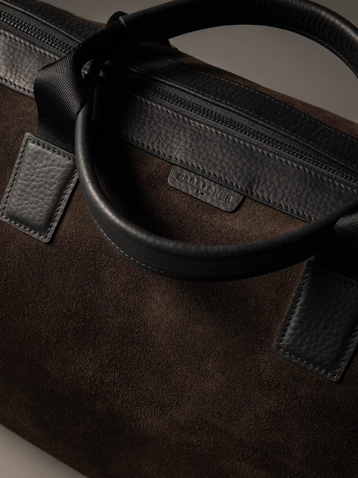 Gramercy Brown Suede Weekender Bag