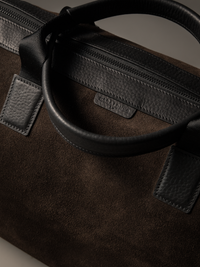 Gramercy Brown Suede Weekender Bag