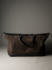 Gramercy Brown Suede Weekender Bag