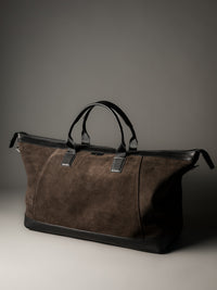 The Gramercy Weekender Bag - Brown Suede