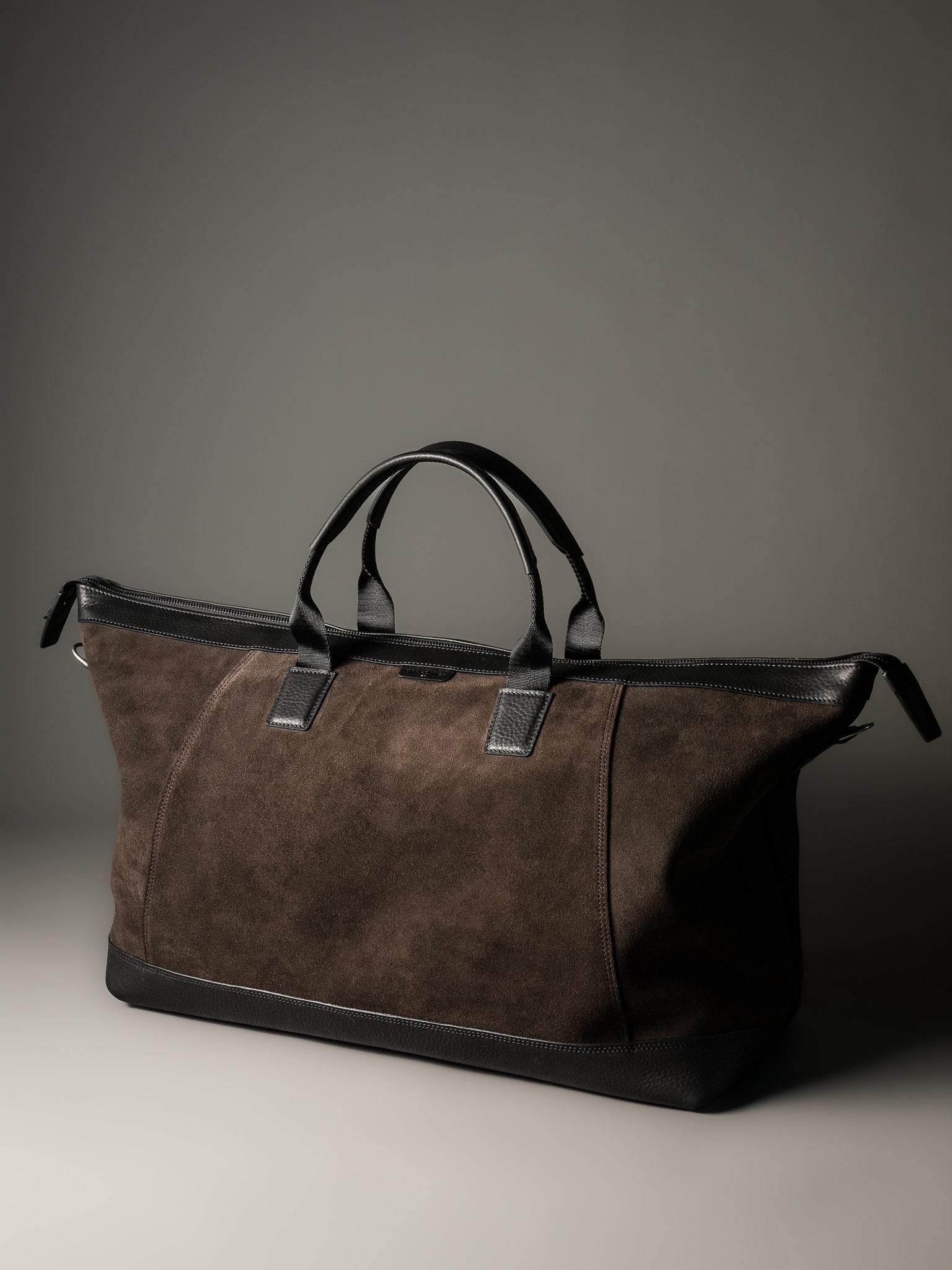The Gramercy Weekender Bag - Brown Suede