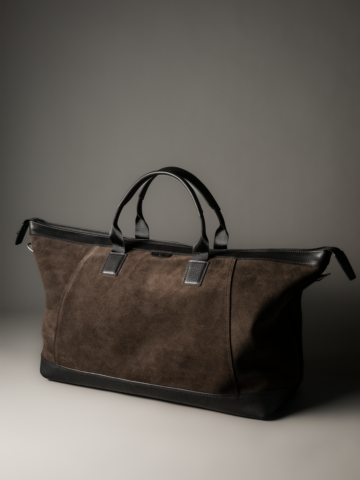 Gramercy Brown Suede Weekender Bag