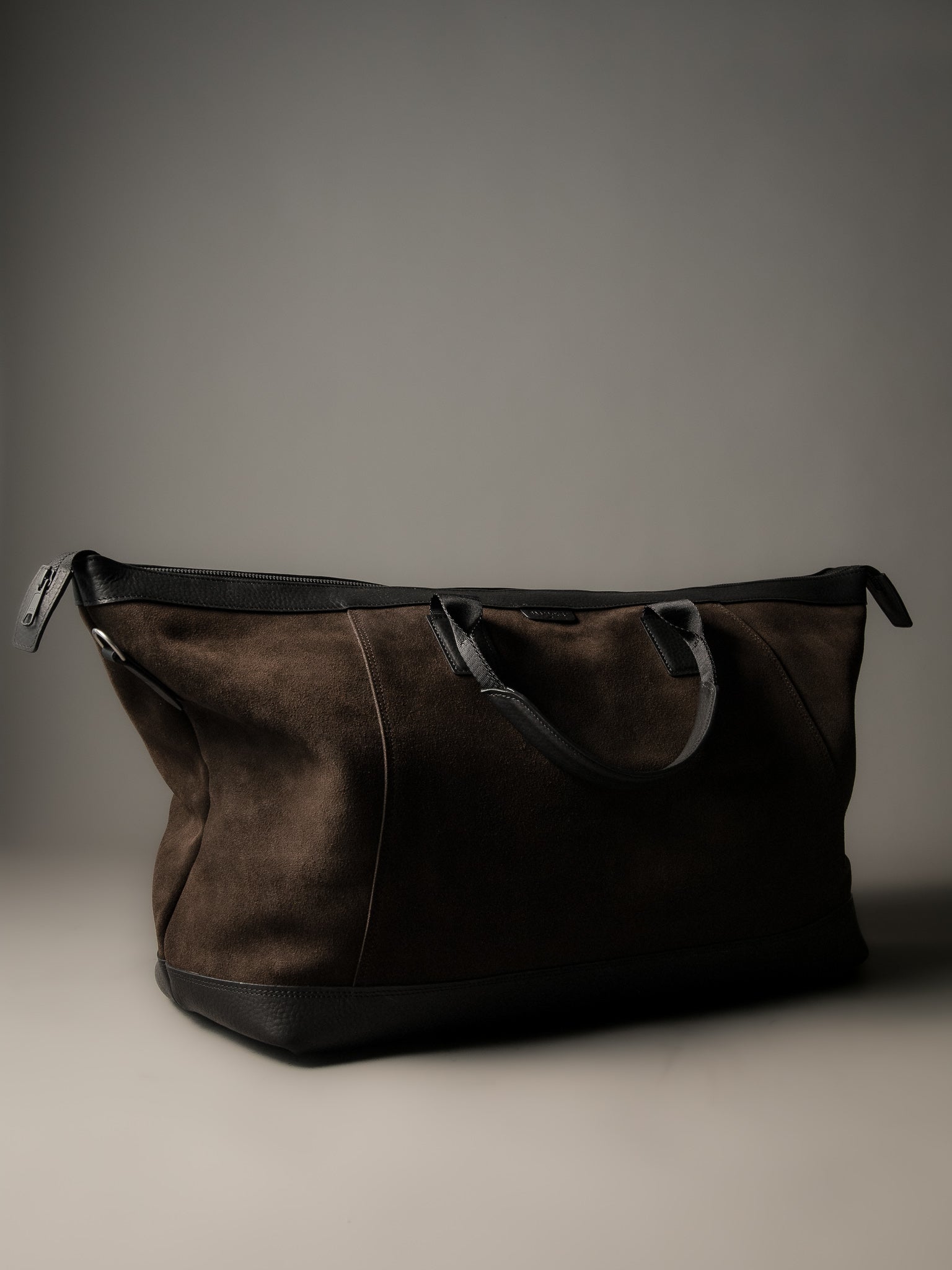 The Gramercy Weekender Bag - Brown Suede