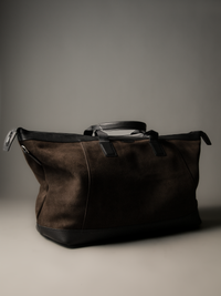 Gramercy Brown Suede Weekender Bag