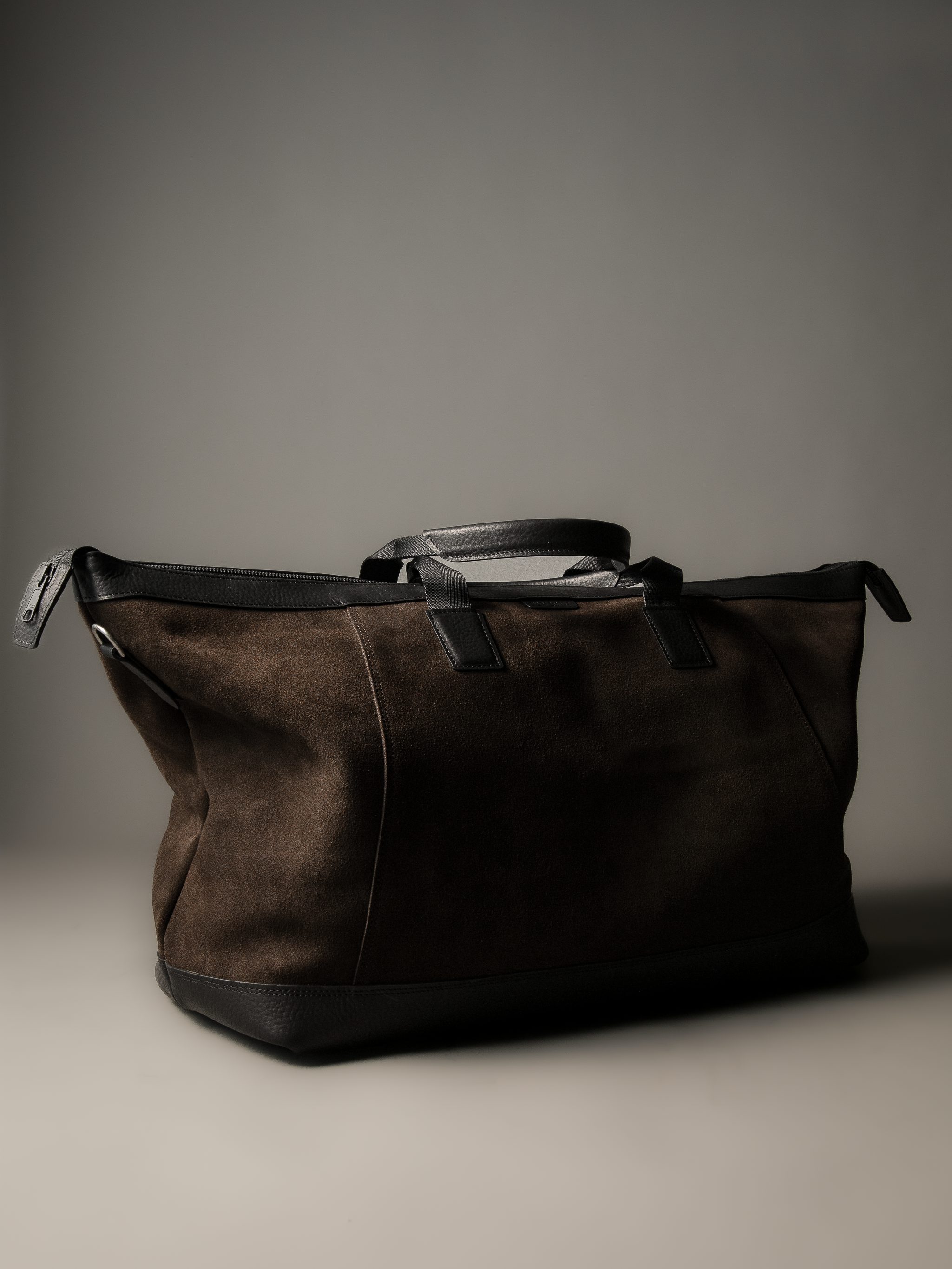 Gramercy Brown Suede Weekender Bag