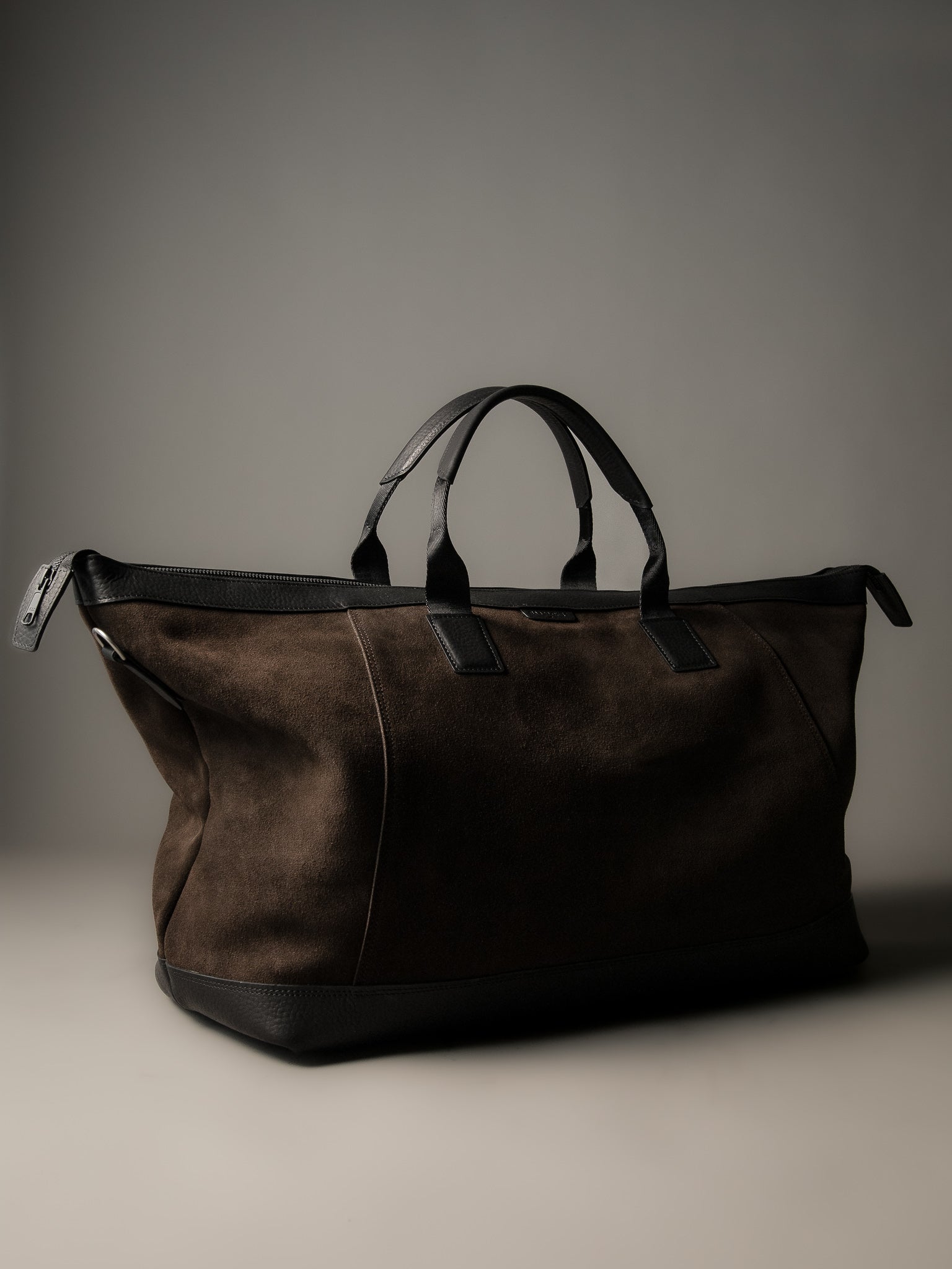 The Gramercy Weekender Bag - Brown Suede