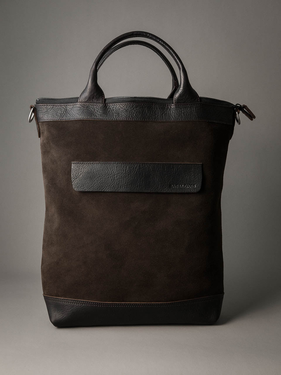 Lennox Tote Bag - Brown Suede