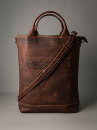 Lennox Tote Bag - Burgundy Leather