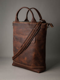 Lennox Tote Bag - Burgundy Leather