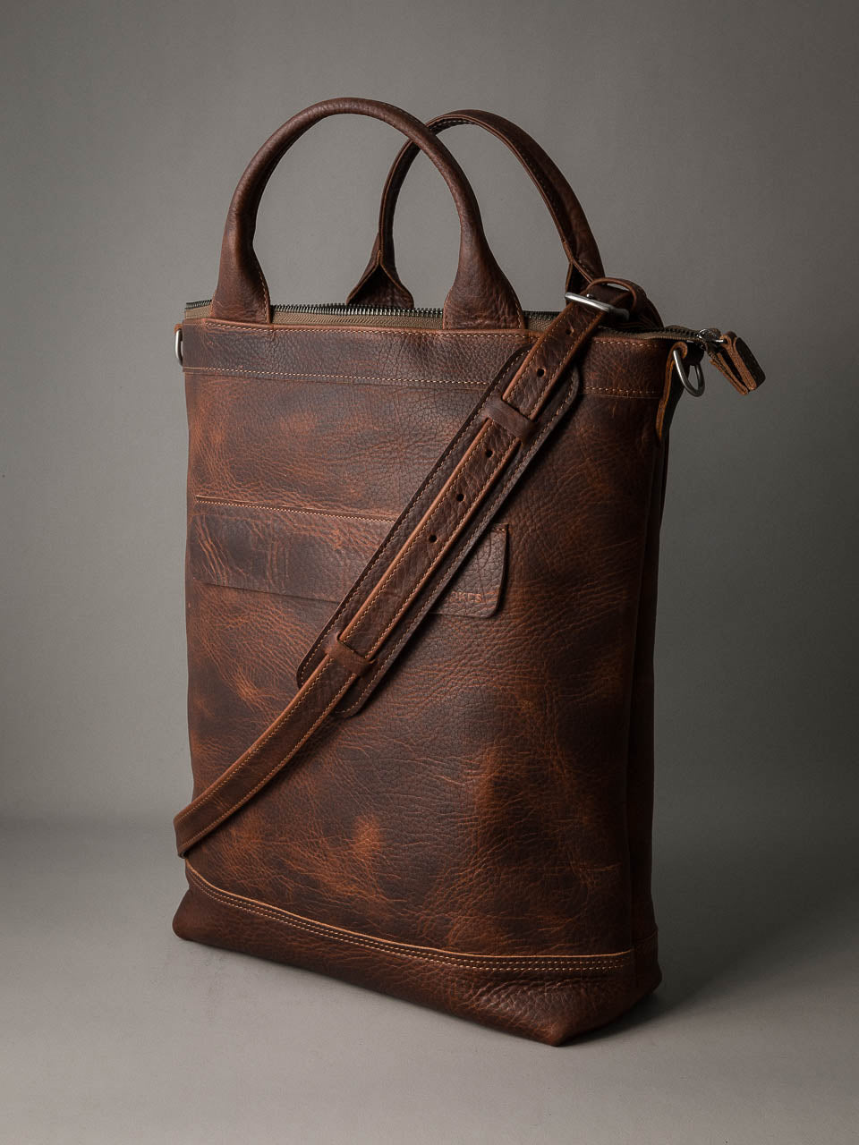 Lennox Tote Bag - Burgundy Leather