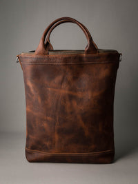 Lennox Tote Bag - Burgundy Leather