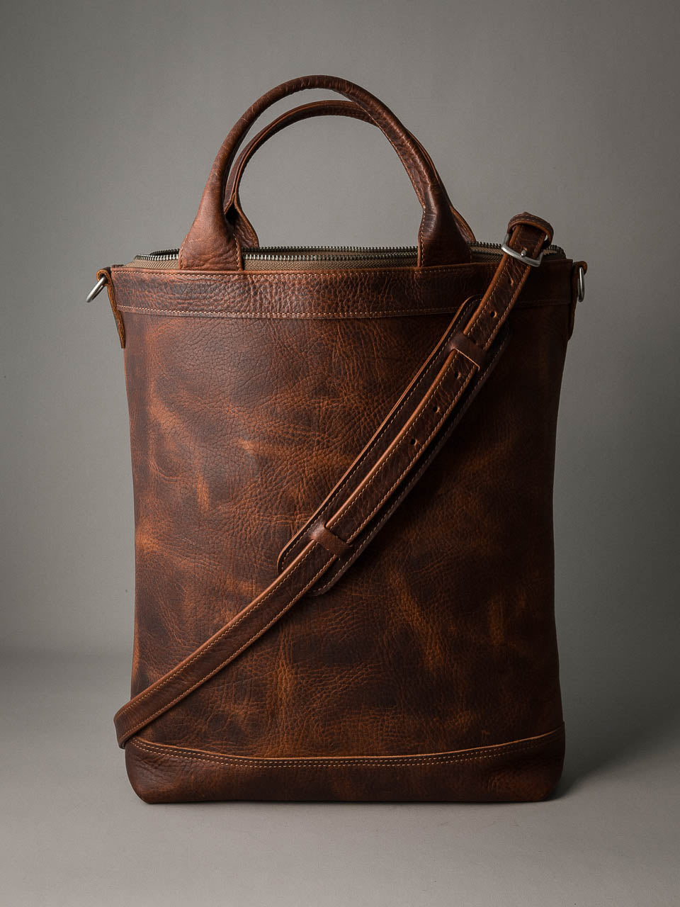 Lennox Tote Bag - Burgundy Leather