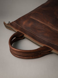 Lennox Tote Bag - Burgundy Leather