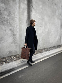 Lennox Tote Bag - Burgundy Leather