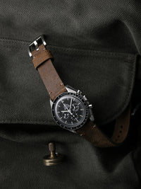 "Cairo" Medium Brown Suede Watch Strap