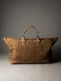 The  Gramercy Weekender Bag - Camel Tan Suede