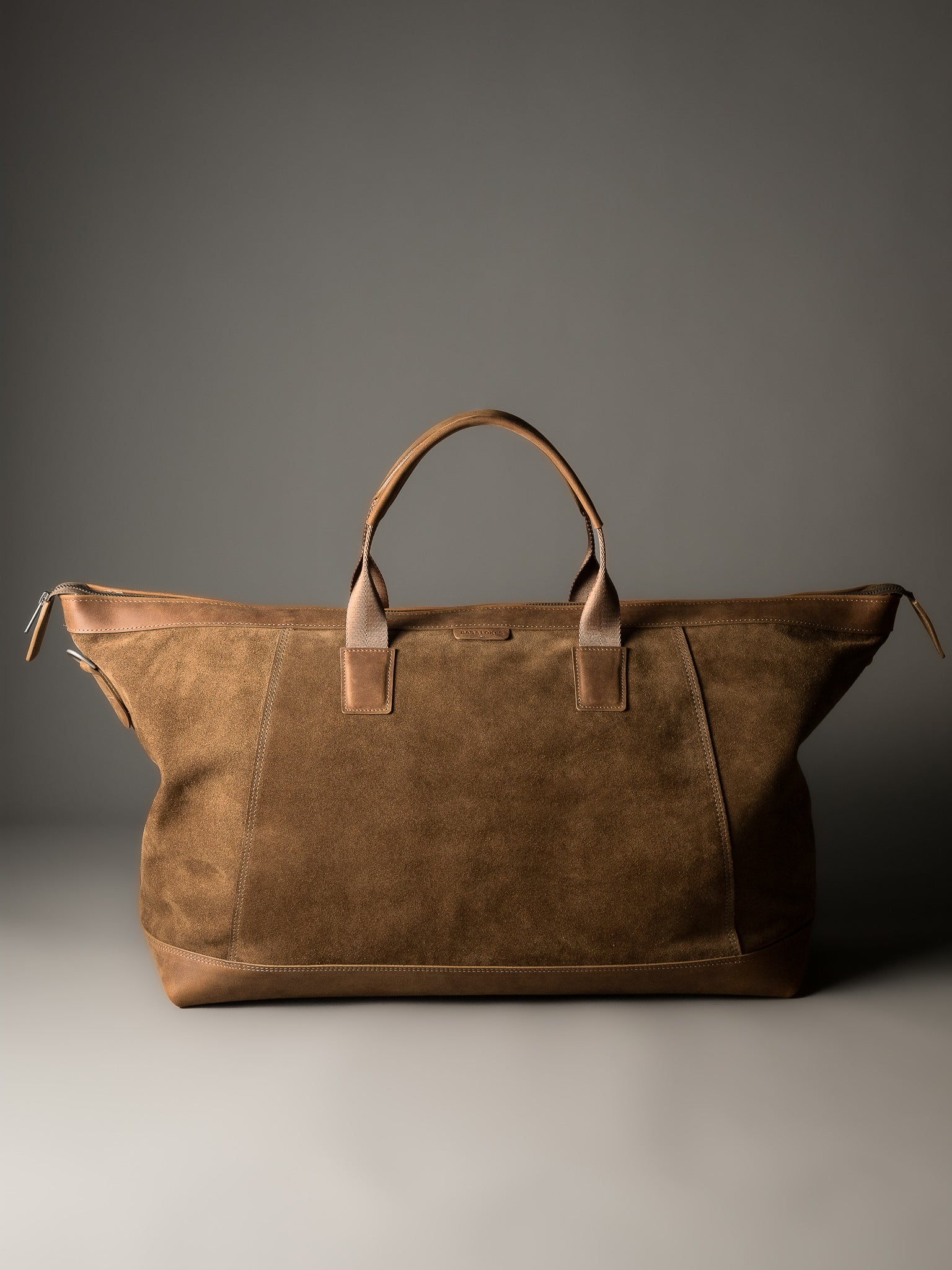 The  Gramercy Weekender Bag - Camel Tan Suede