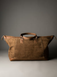 The  Gramercy Weekender Bag - Camel Tan Suede