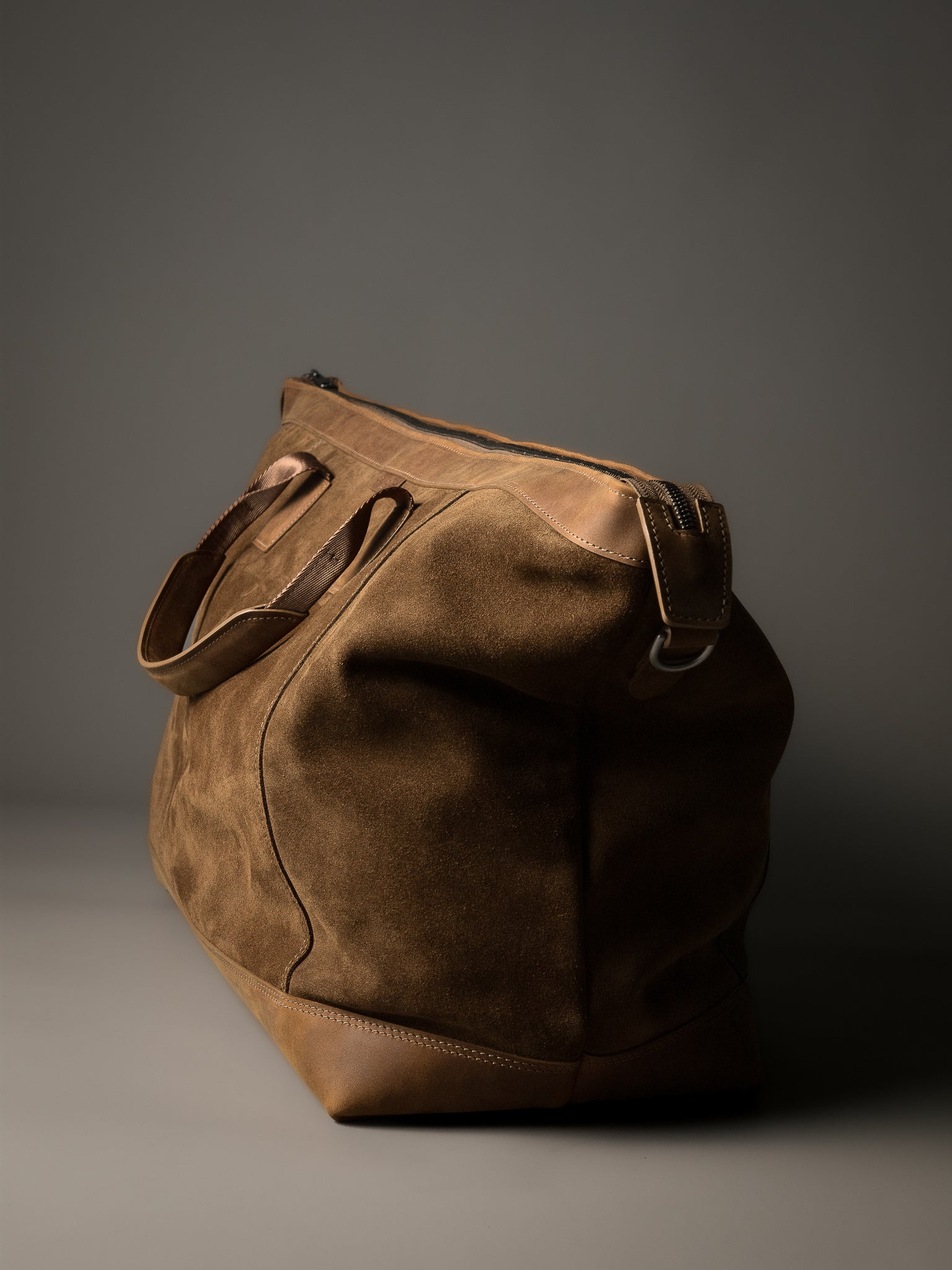 The  Gramercy Weekender Bag - Camel Tan Suede