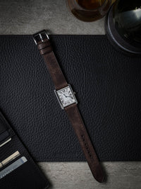 "Jeff" Vintage Brown Leather Watch Strap