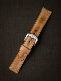 "Copeland" Natural Vintage Leather Watch Strap
