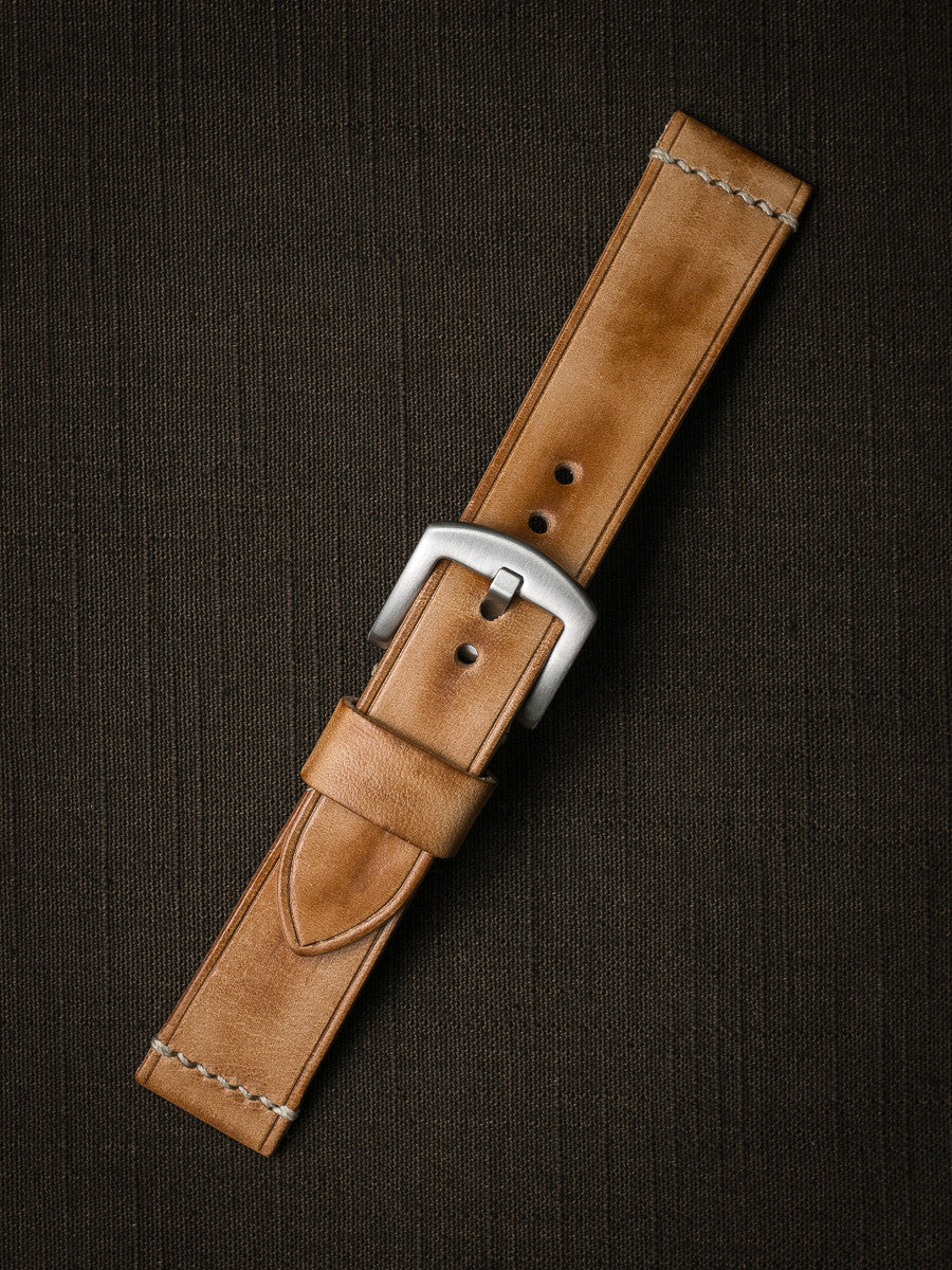 "Copeland" Natural Vintage Leather Watch Strap