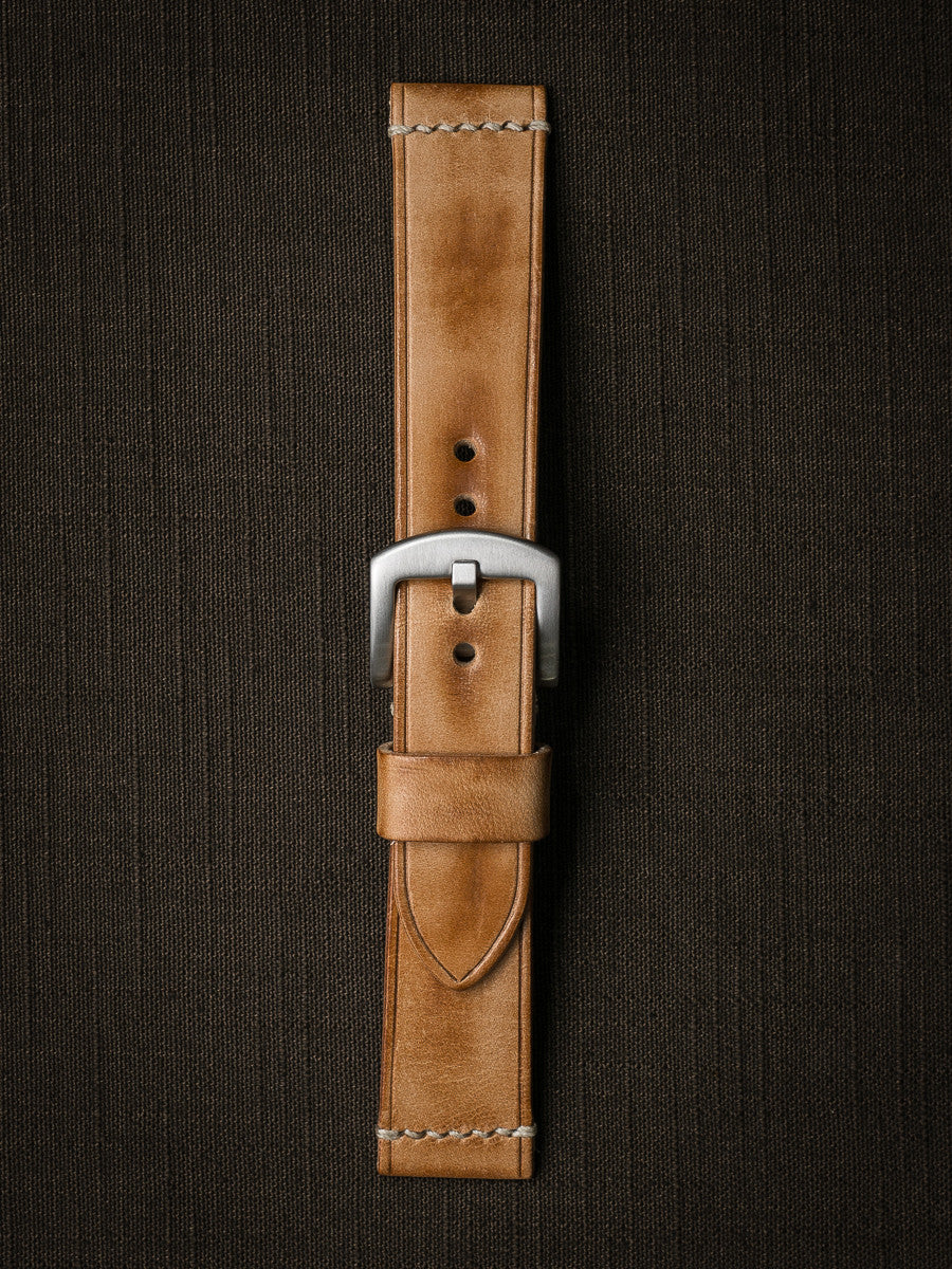 "Copeland" Natural Vintage Leather Watch Strap