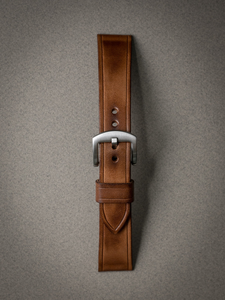 Digby" Vintage Bourbon Leather Watch Strap