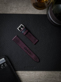 "Dre" Royal Purple Leather Watch Strap