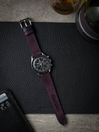 "Dre" Royal Purple Leather Watch Strap