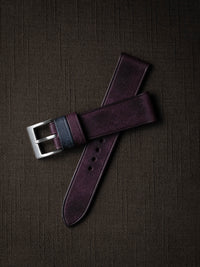"Dre" Royal Purple Leather Watch Strap