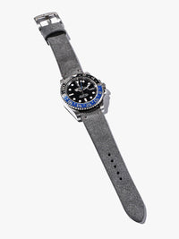 "Everett" Light Grey Suede Watch Strap