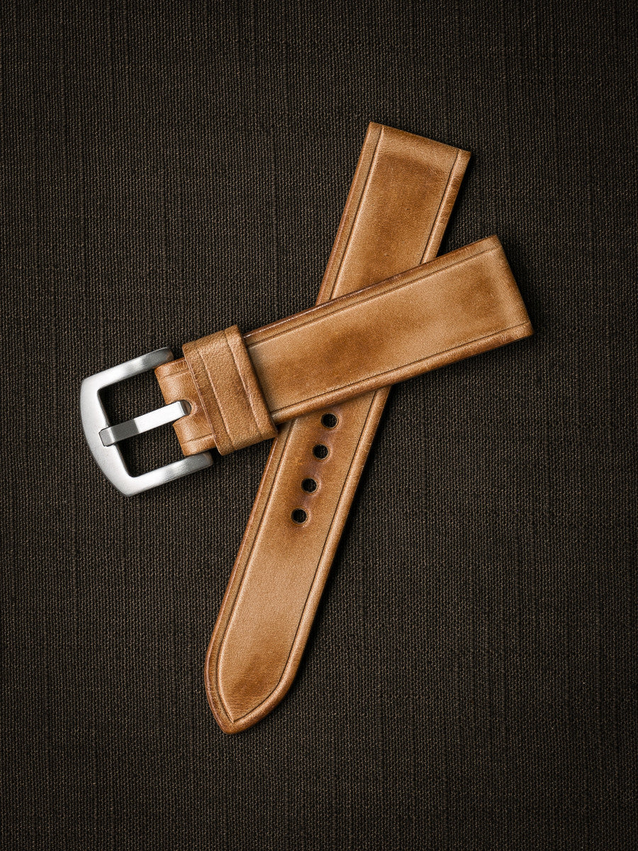 "Gallagher" Natural Vintage Leather Watch Strap