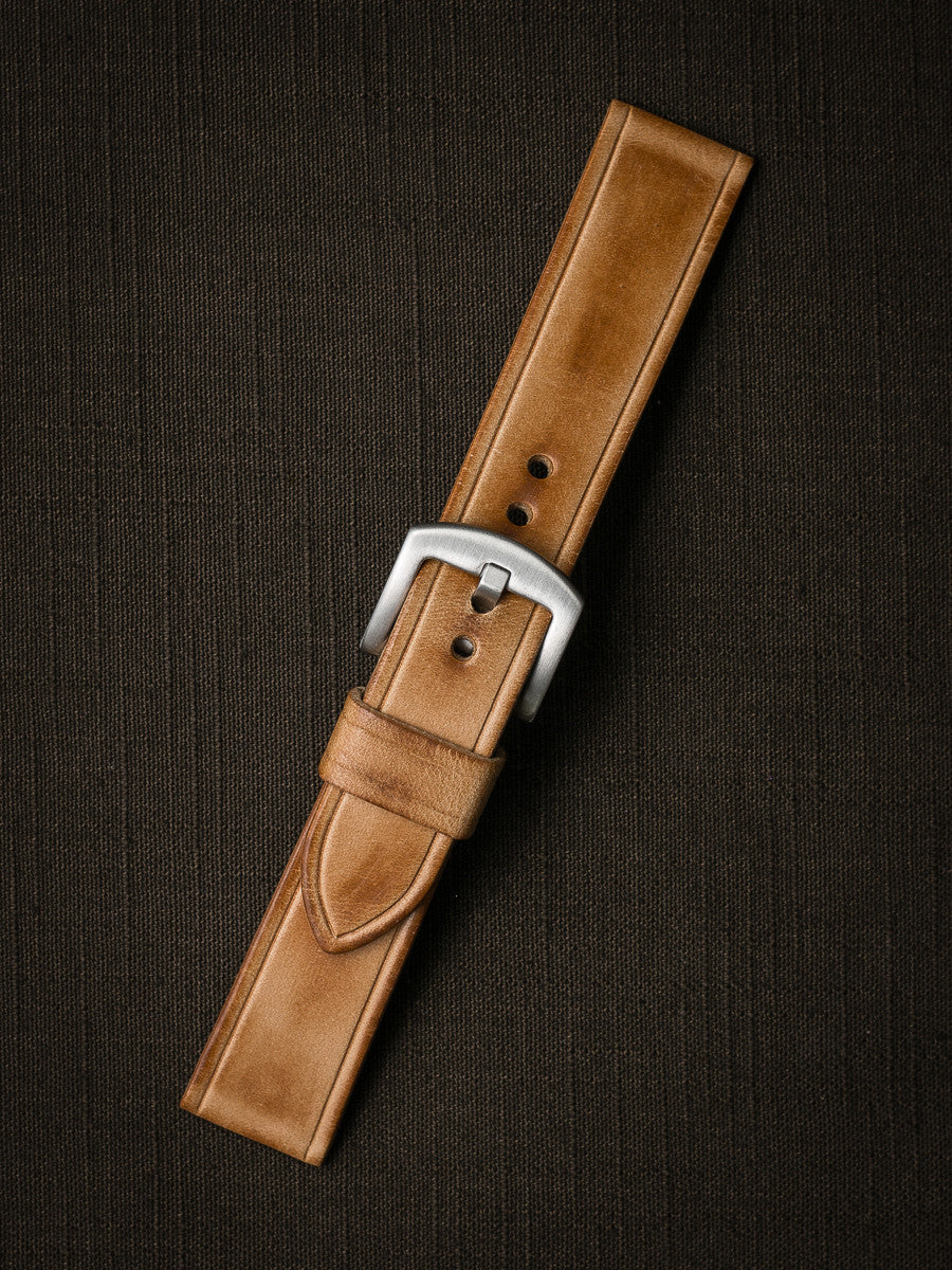 "Gallagher" Natural Vintage Leather Watch Strap