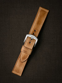 "Gallagher" Natural Vintage Leather Watch Strap